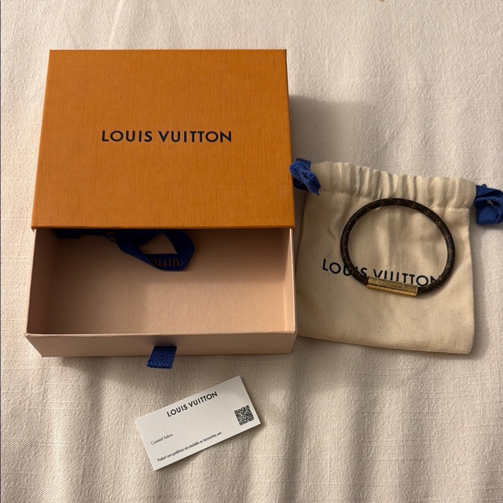 Louis Vuitton Bracelet with Gold Accent